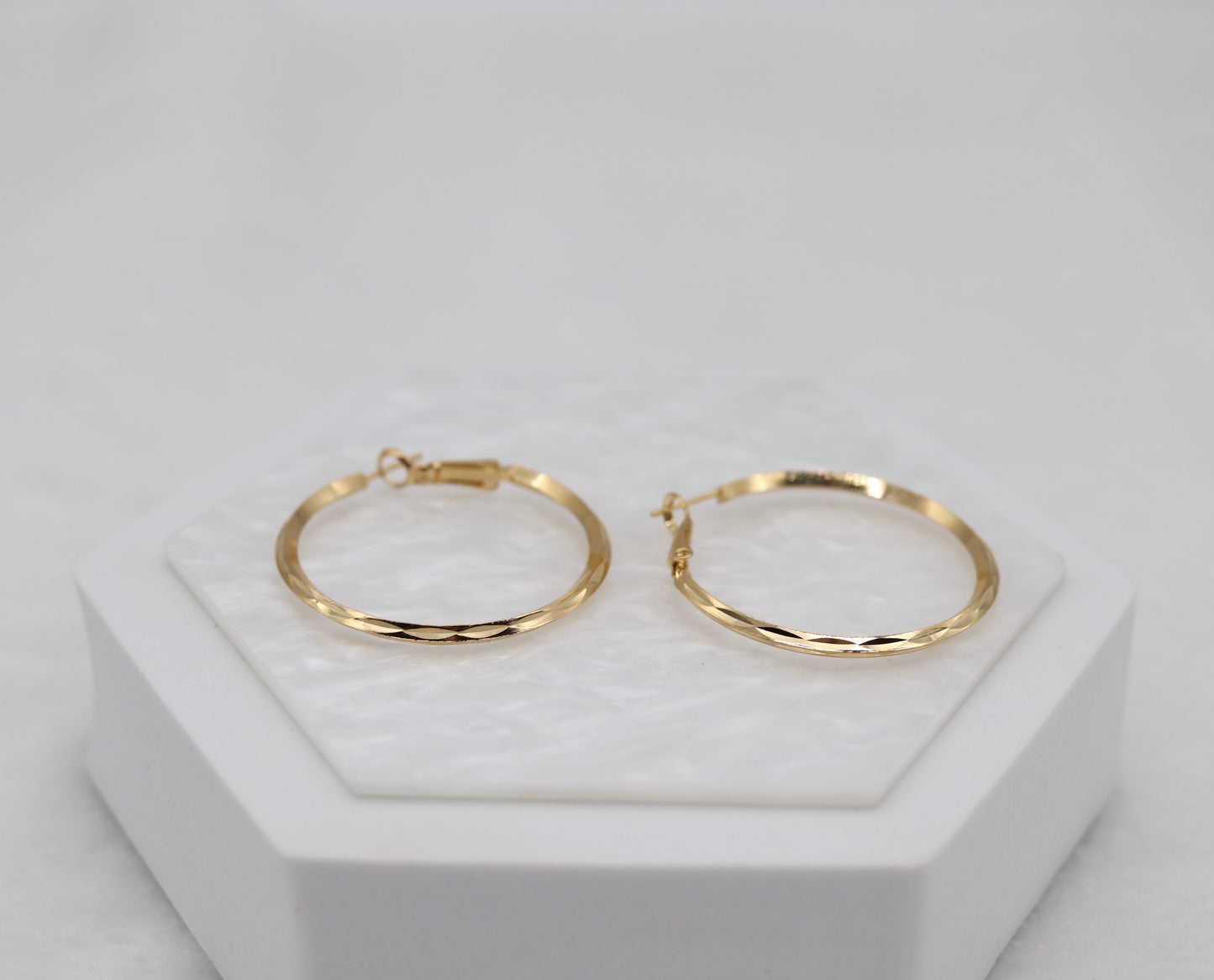 Classic Thin Gold Hoop Earrings