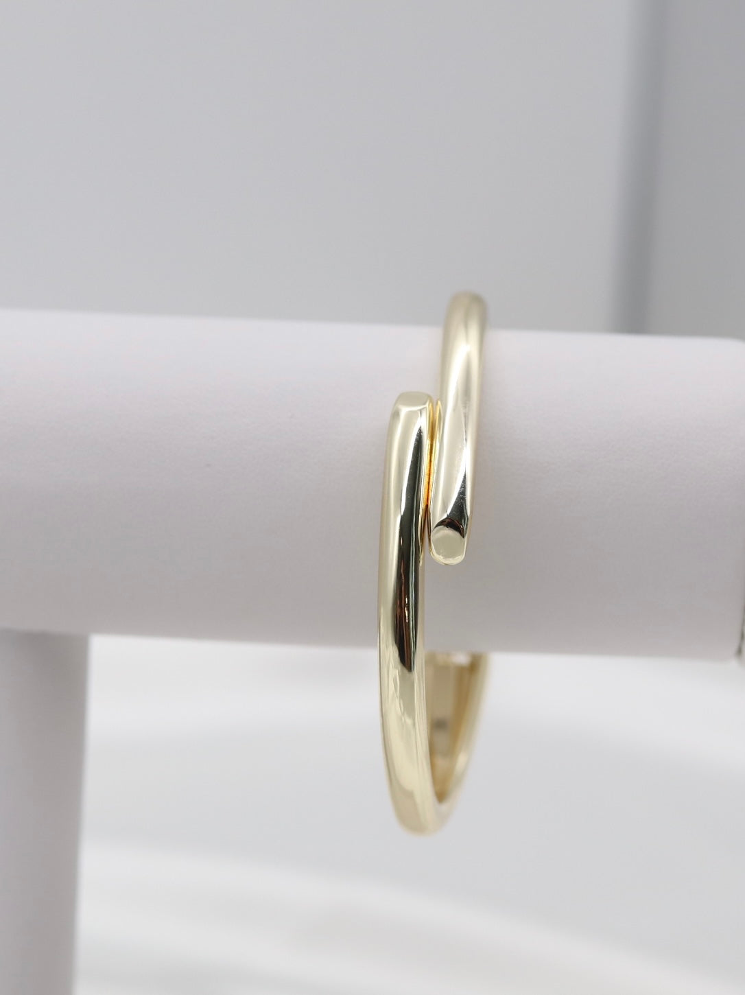 Gold Wrap Hinge Bangle Bracelet