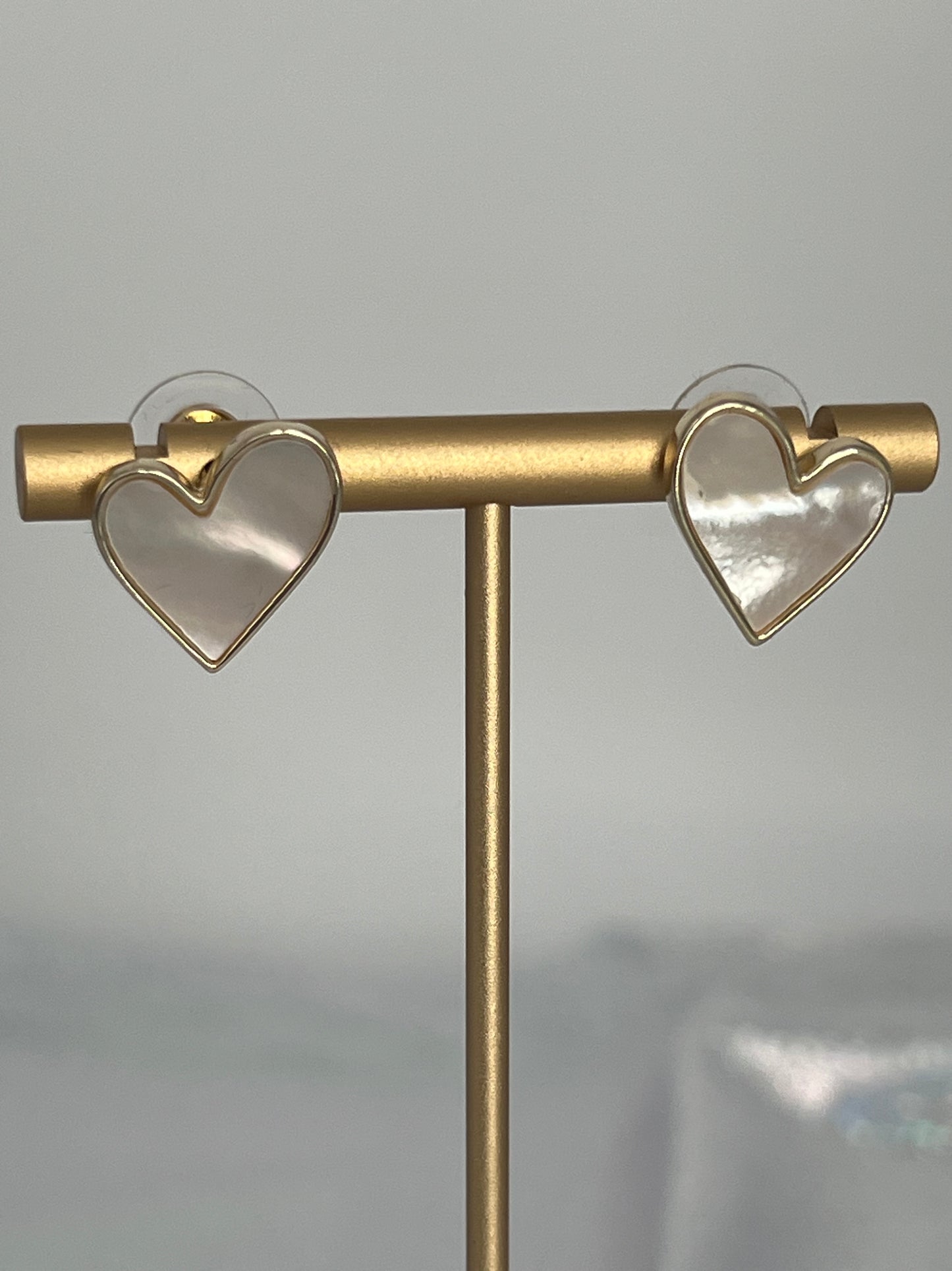 Pearl Heart Shape Earrings