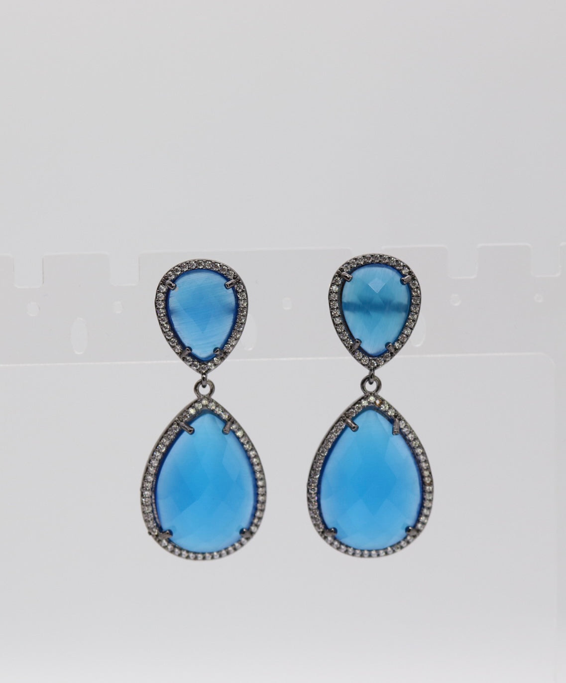 Ocean Glow Teardrop Dangle Earrings