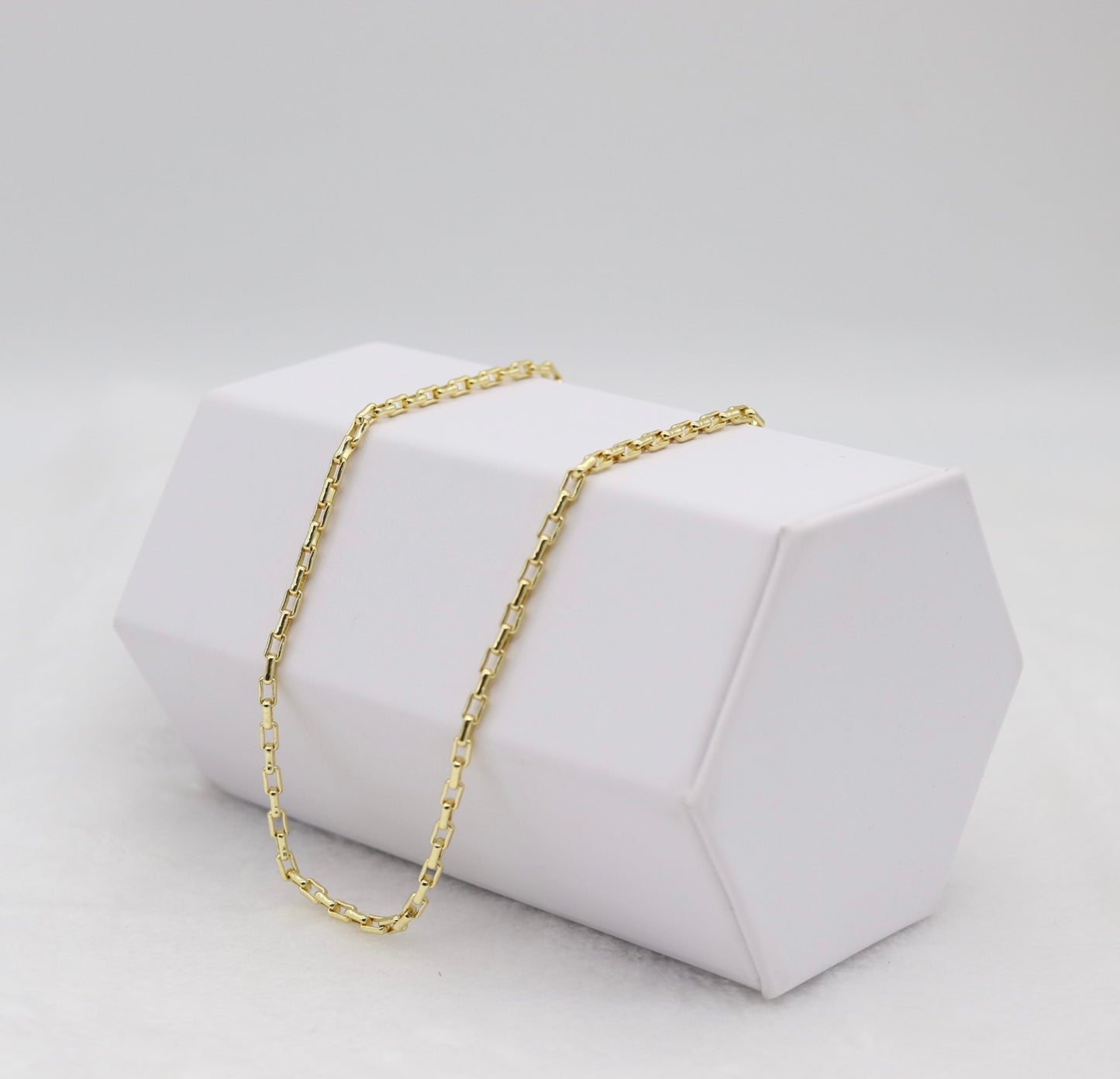 Classic Gold Paperclip Chain Necklace