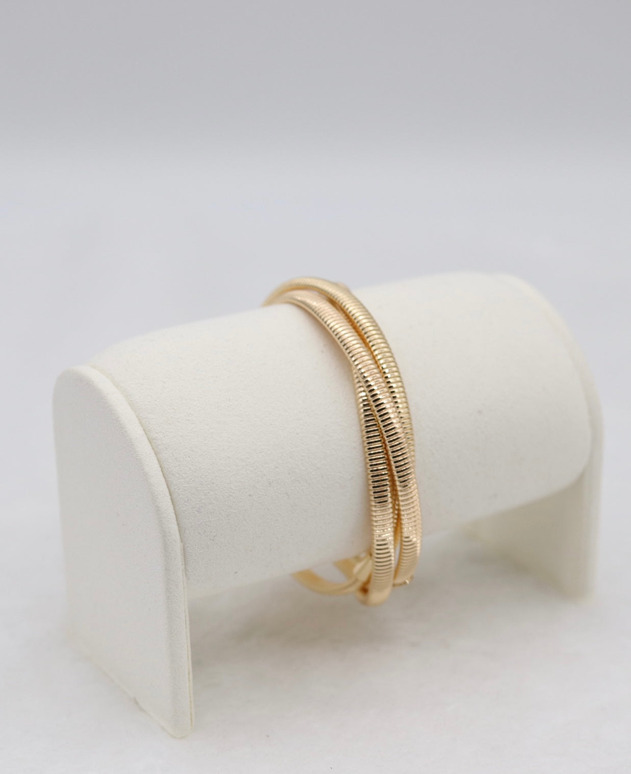 Gold Coil Wrap Bracelet – Modern Elegance
