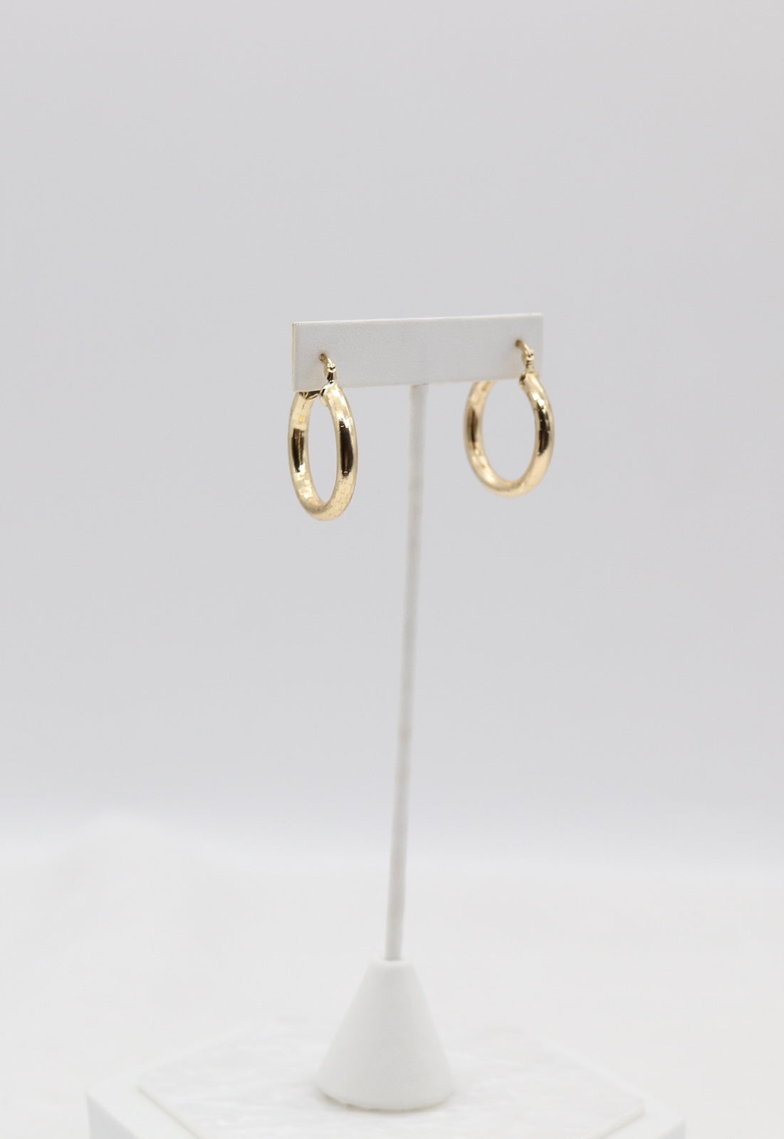 Textured Gold Hoop Earrings