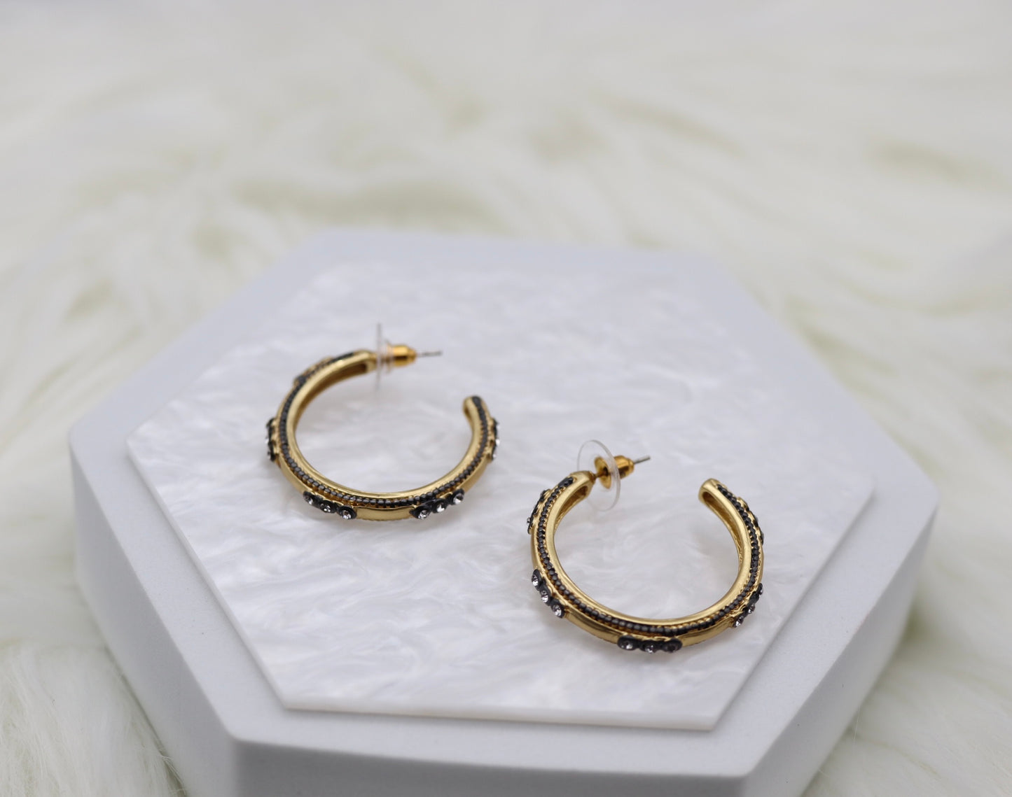 Matte Gold With Hematite CZ