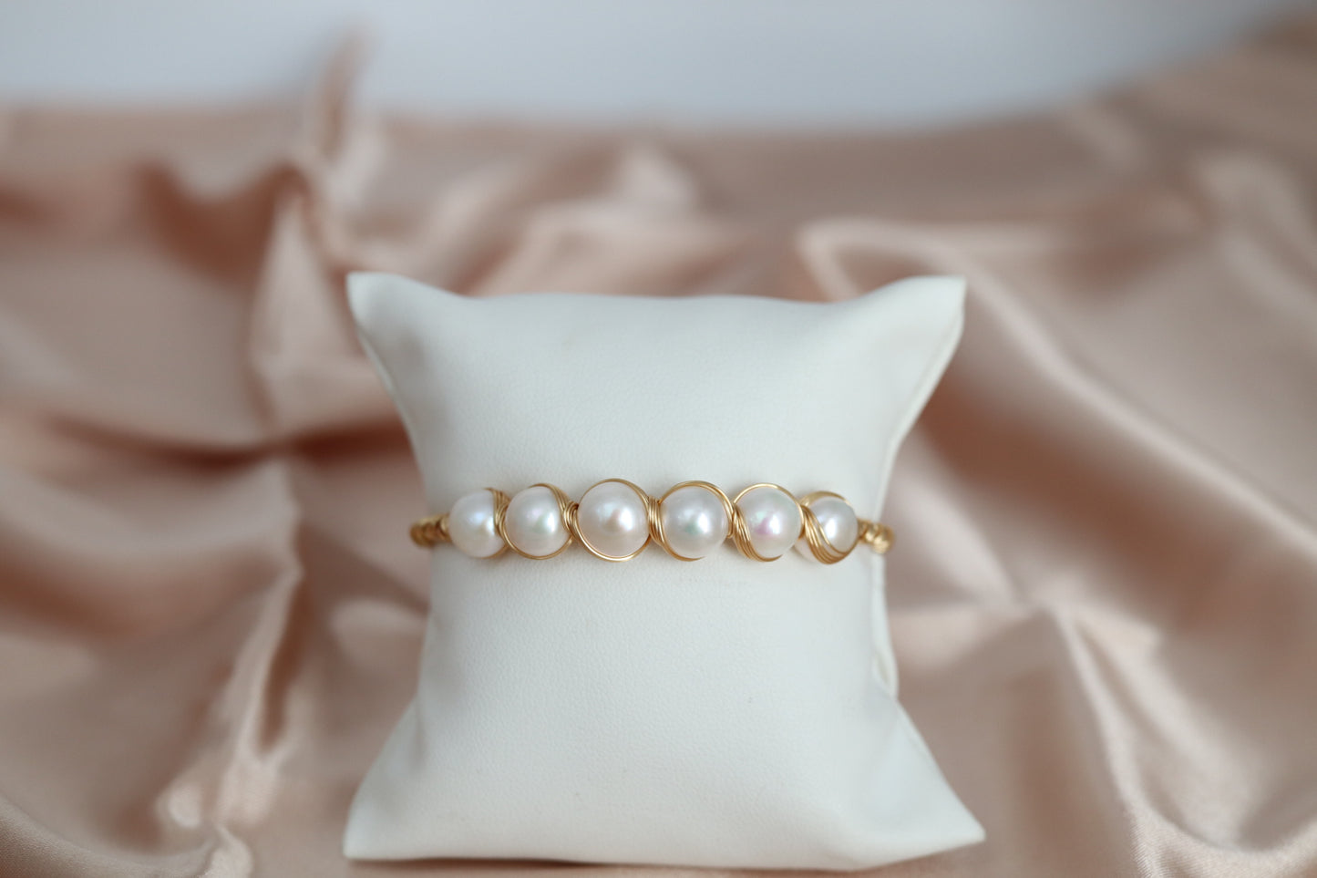 Five Fresh Water Pearls with Gold Filled Wiring