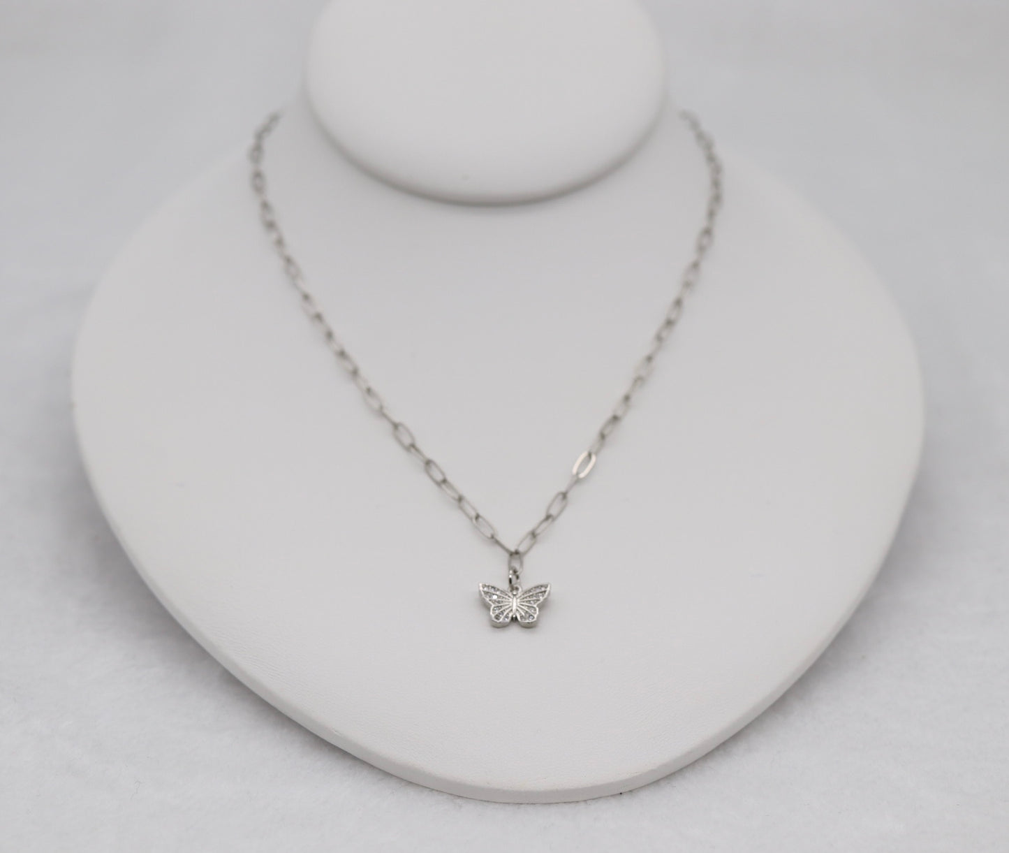 Silver Butterfly Necklace – Dainty Butterfly Pendant