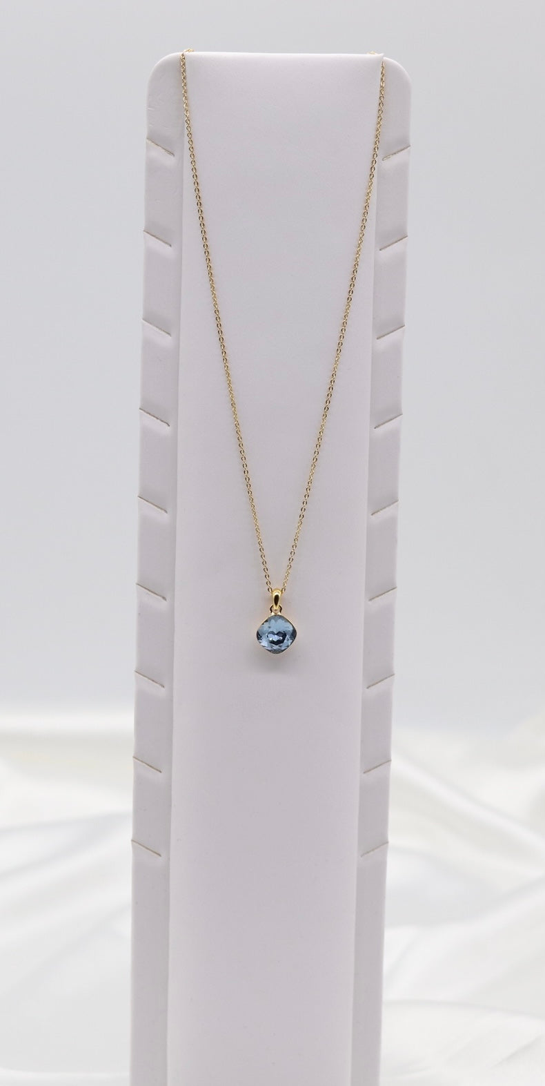 Navy Blue Stone Necklace