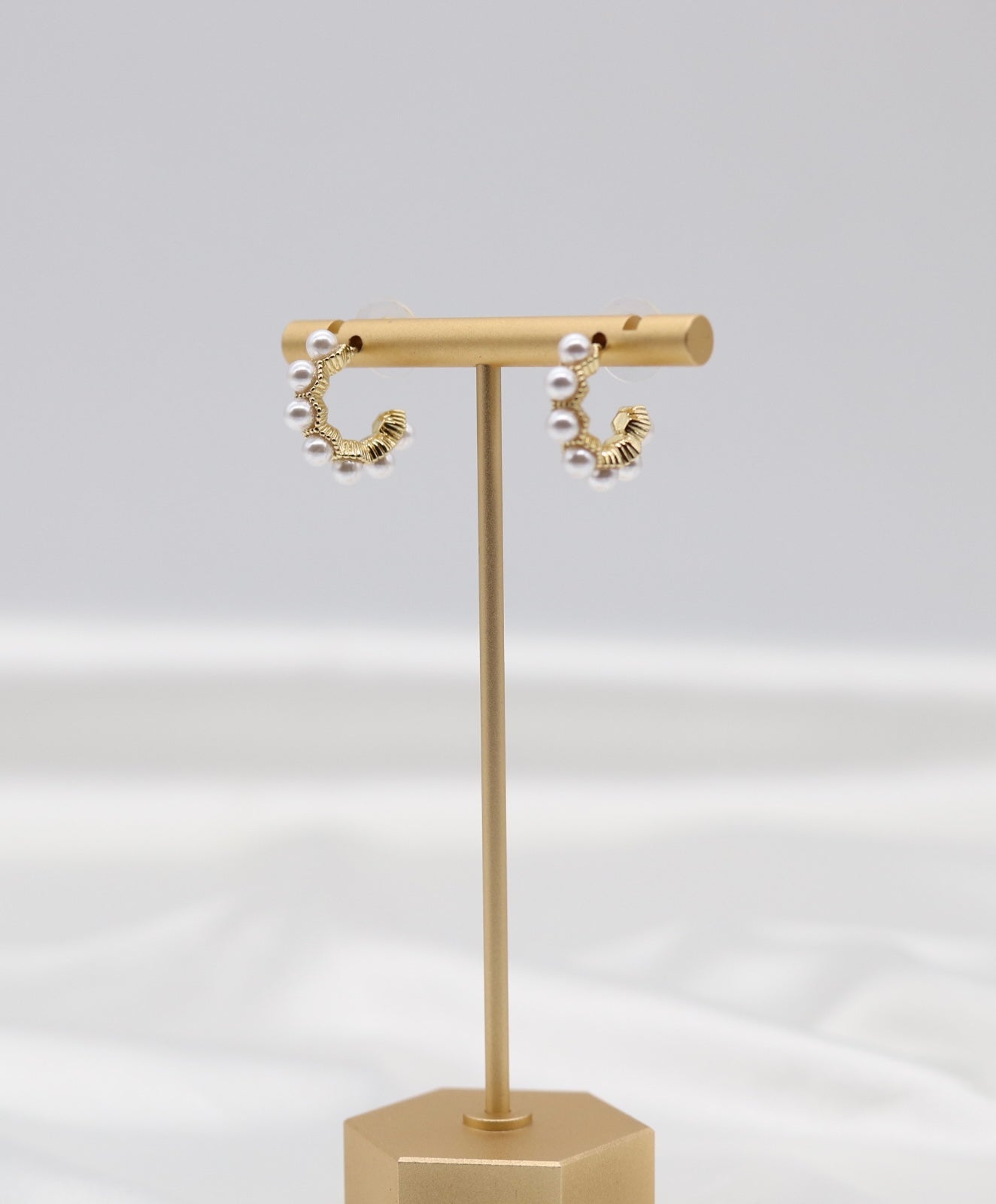 Pearl Huggies Earring