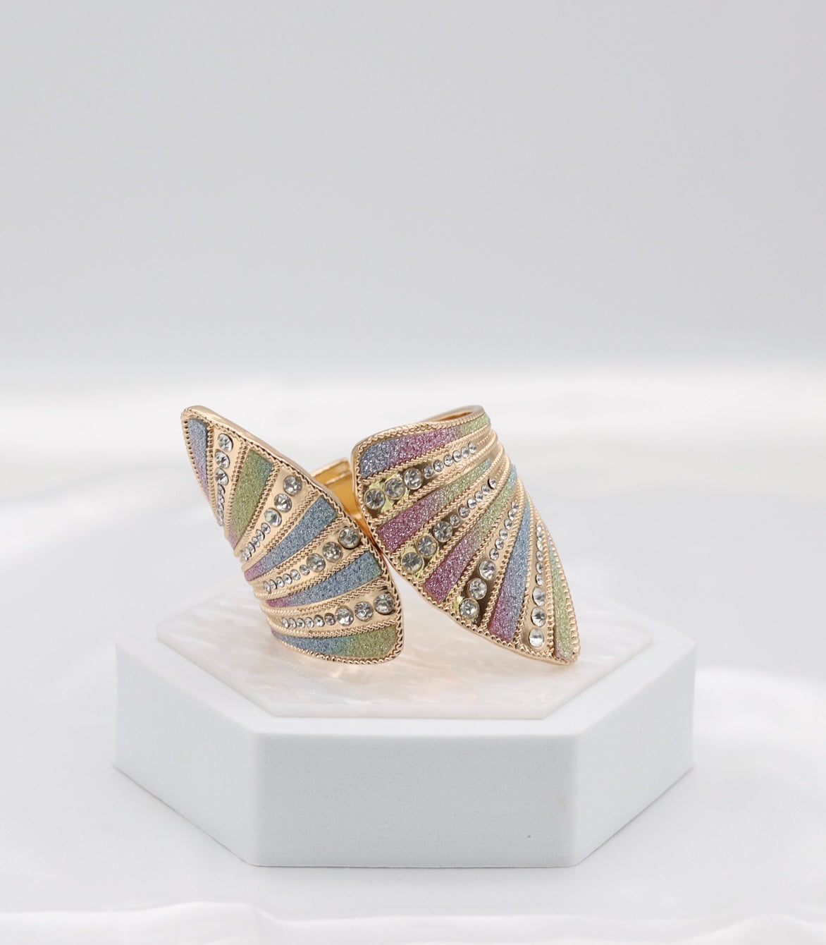 Colorful Cuff CZ Bracelet