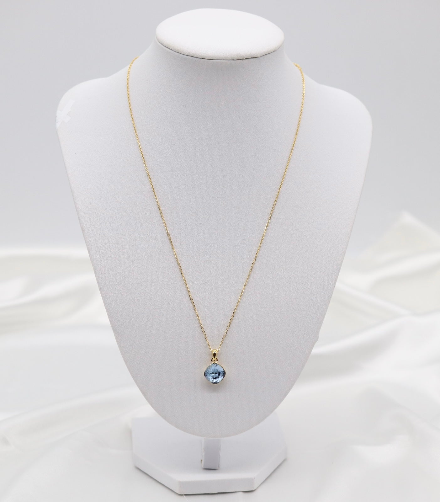 Navy Blue Stone Necklace