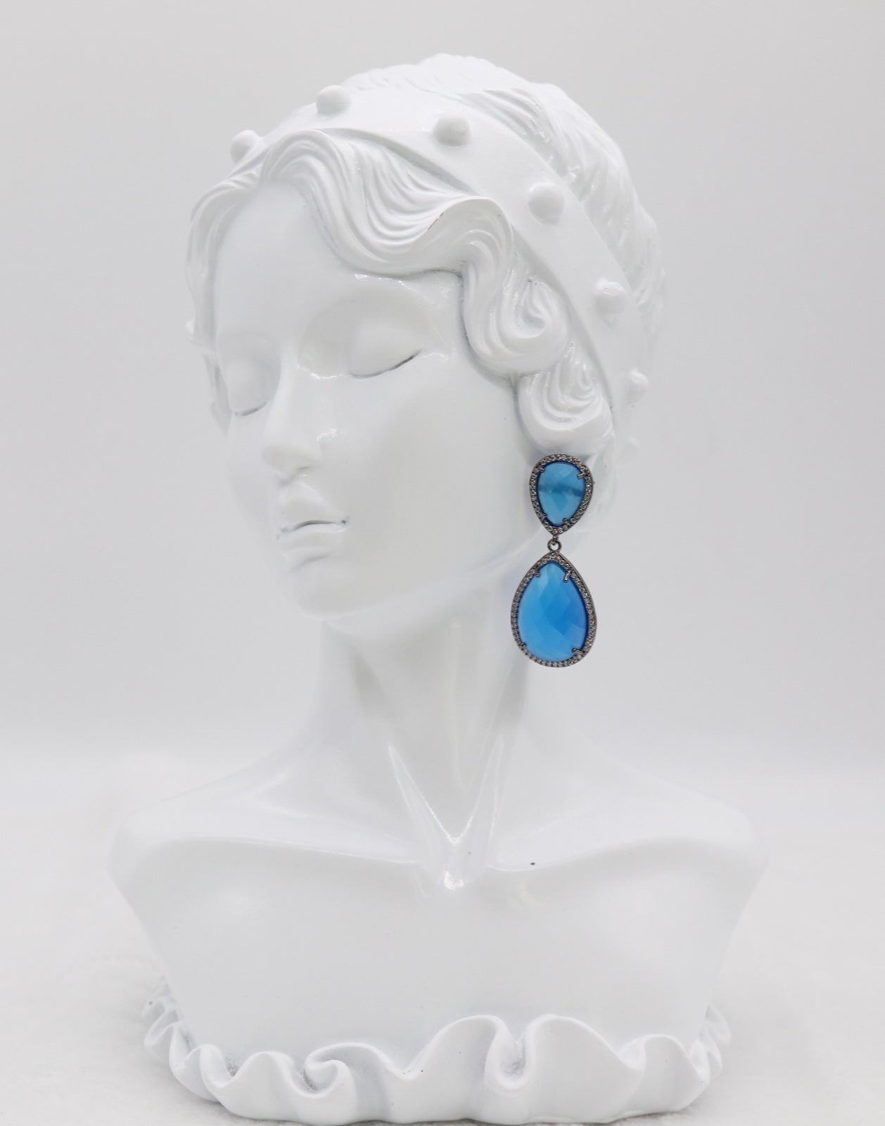 Ocean Glow Teardrop Dangle Earrings