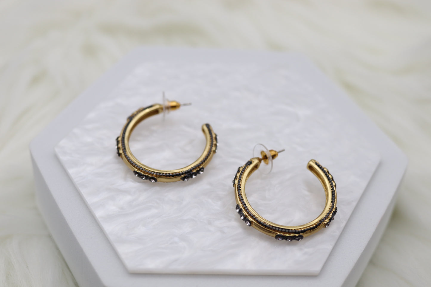 Matte Gold With Hematite CZ