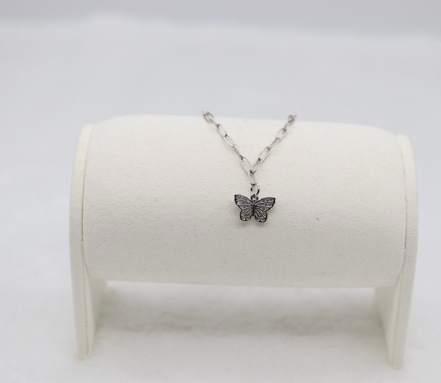 Silver Butterfly Necklace – Dainty Butterfly Pendant