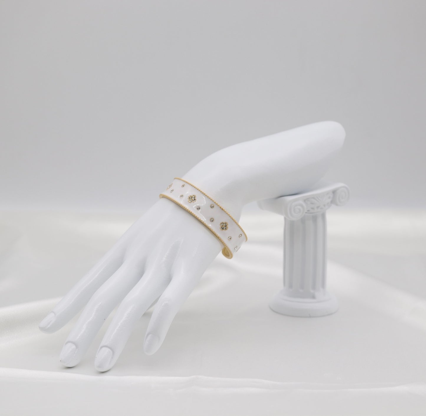 White Cuff Bracelet