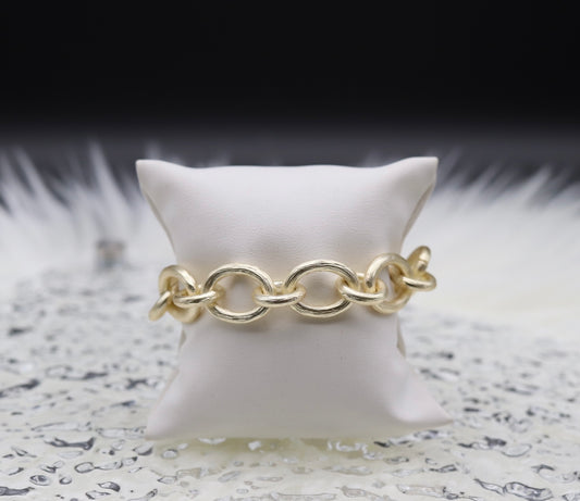 Gold Matte Chain Bracelet