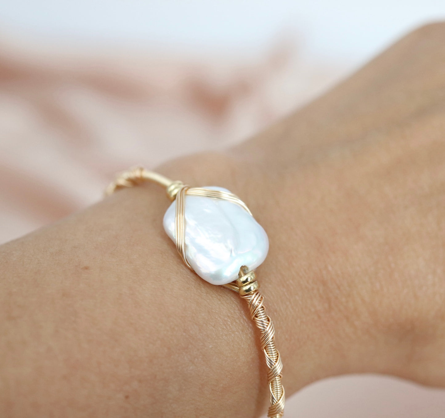 Single Fresh Water Pearls with Gold Filled Wiring