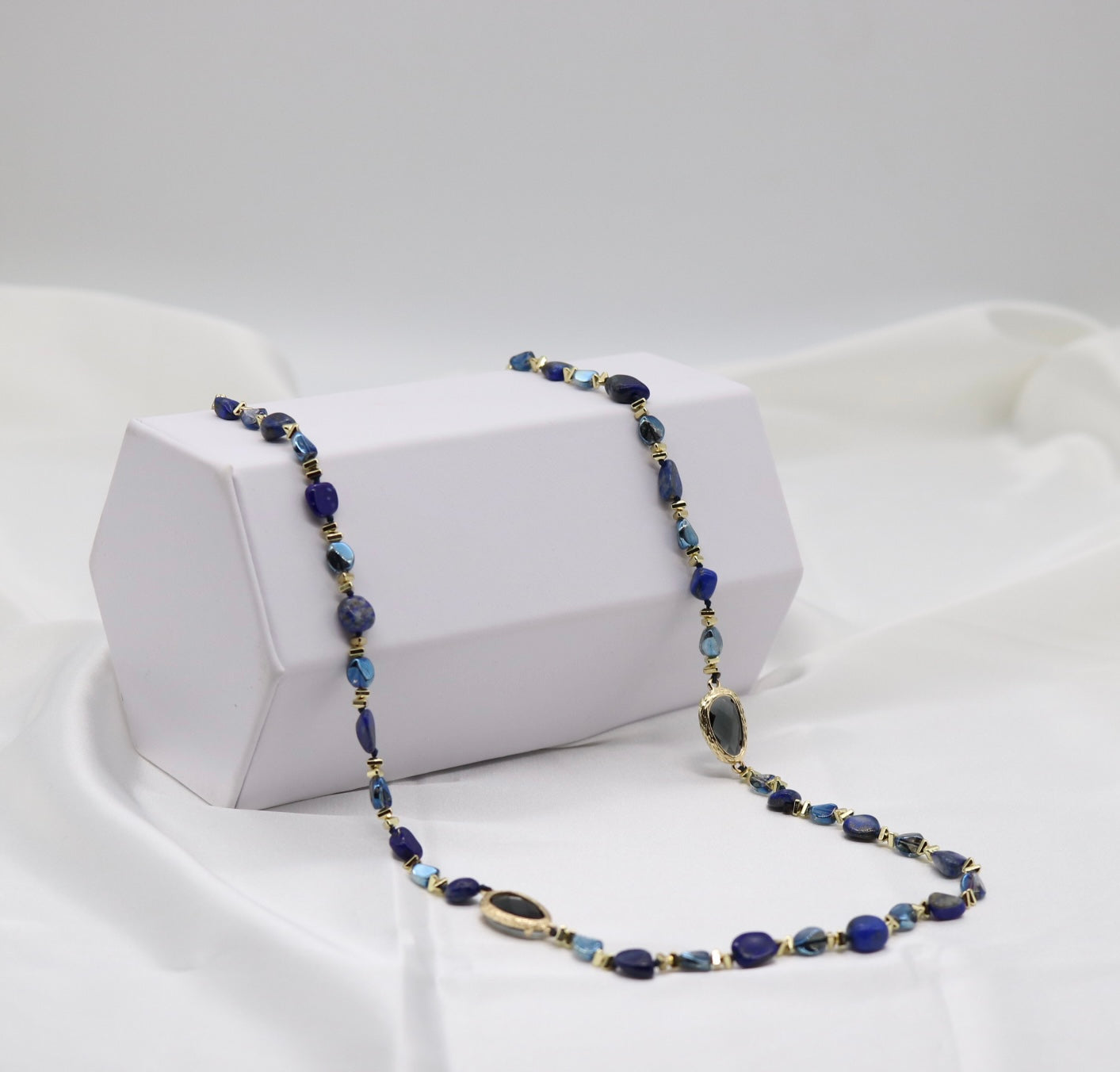 Royal Blue Gemstone Necklace