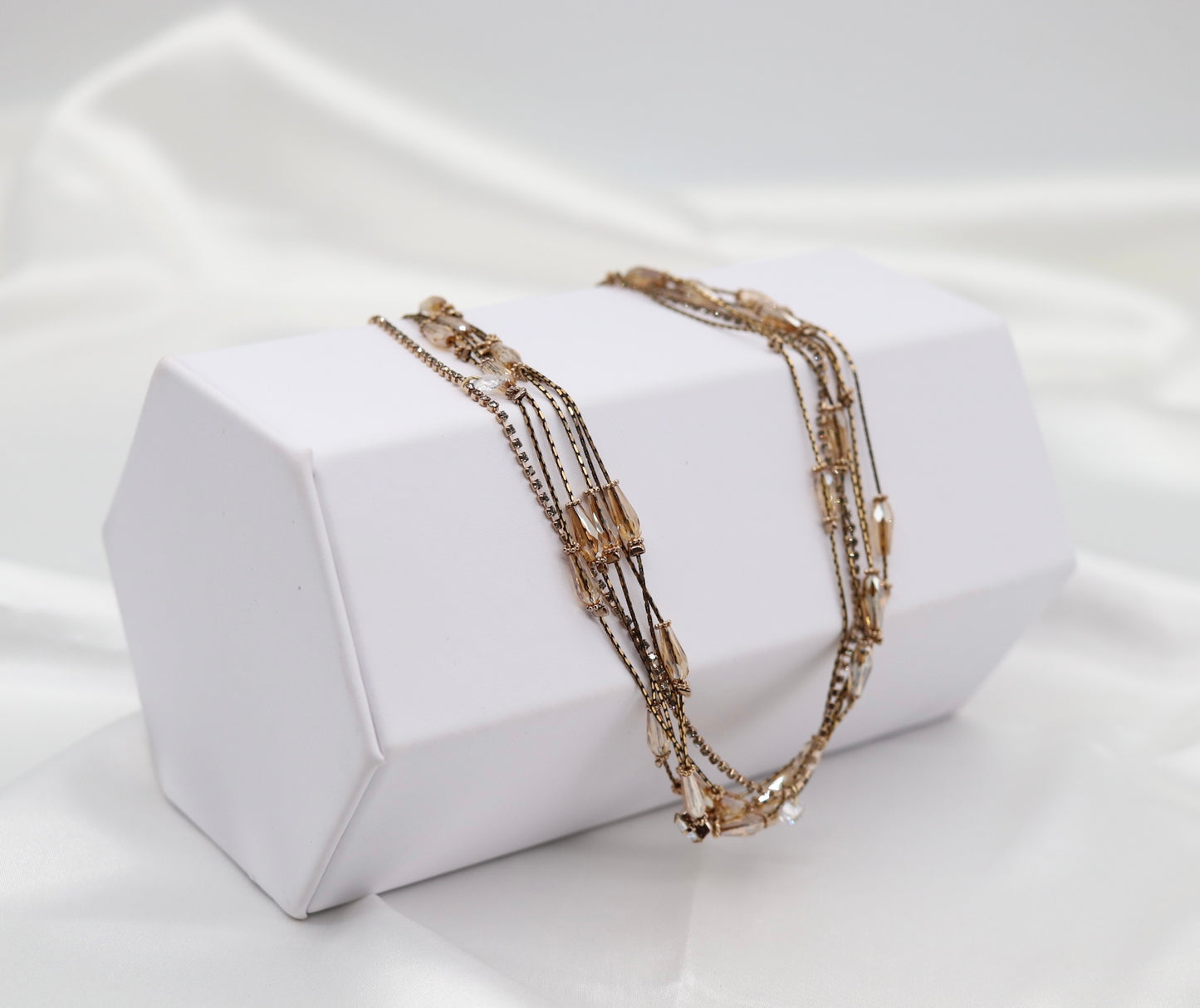 Handmade Muti-Layered Crystal Necklace