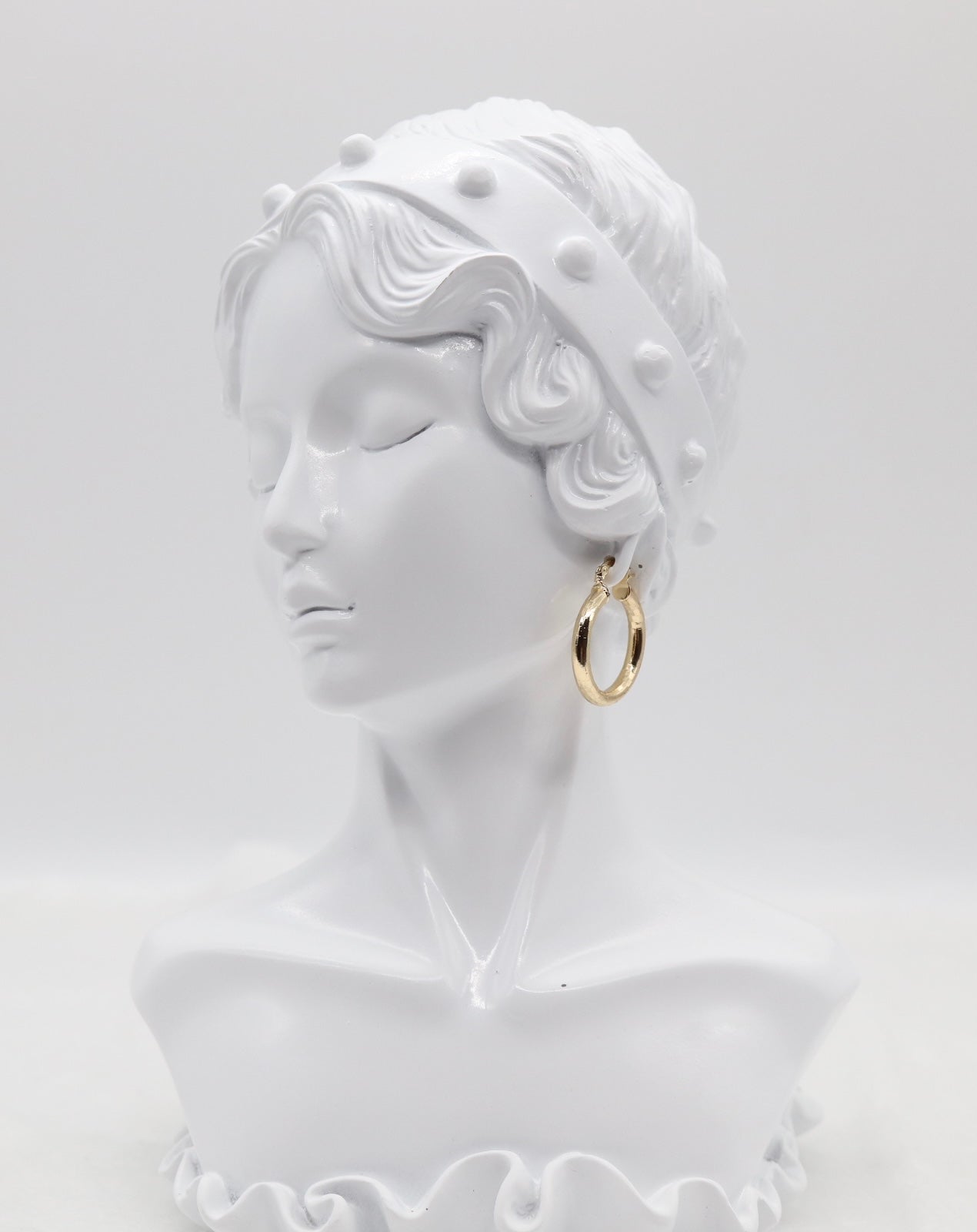 Textured Gold Hoop Earrings