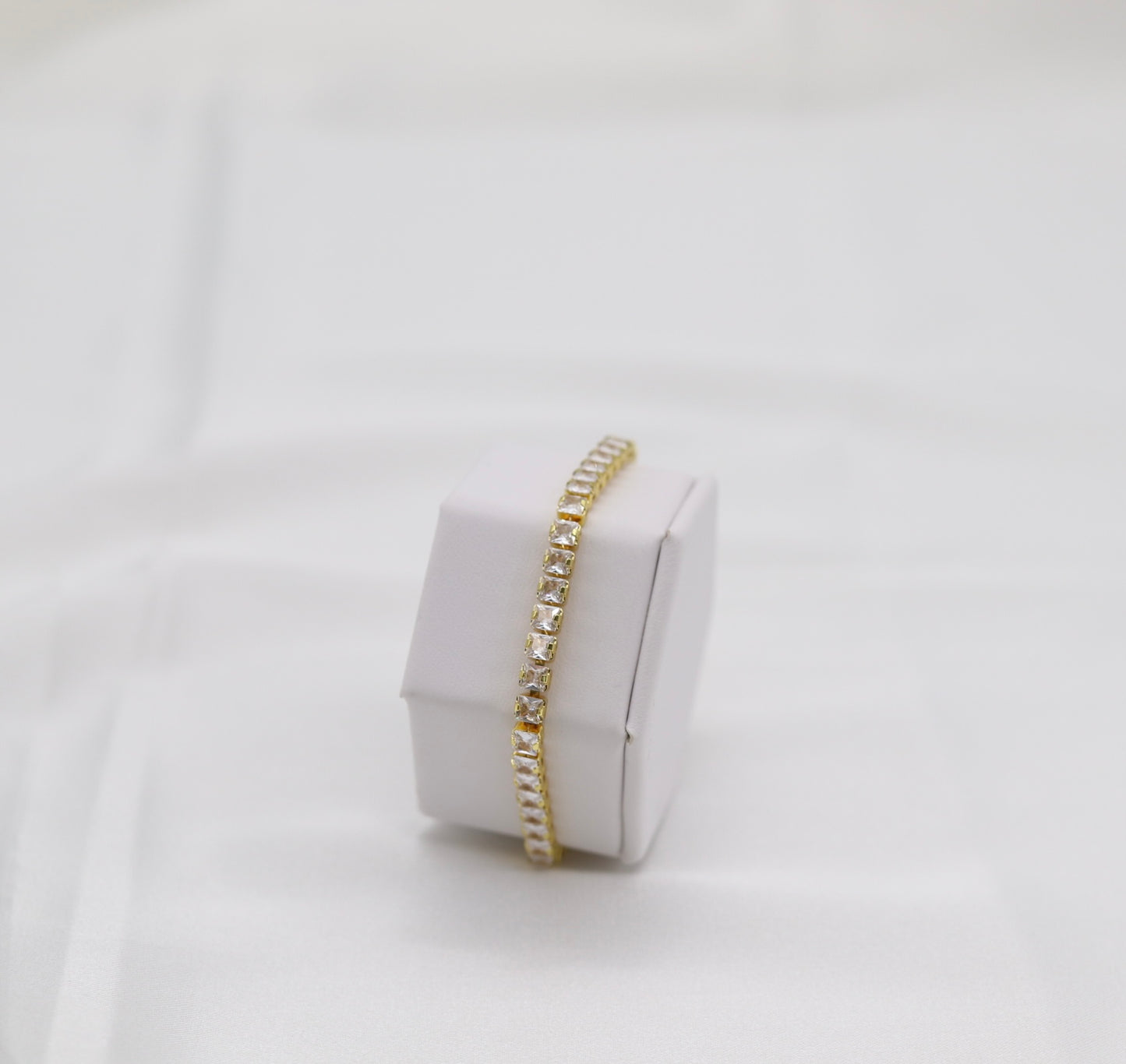 CZ Gold Adjustable Bracelet