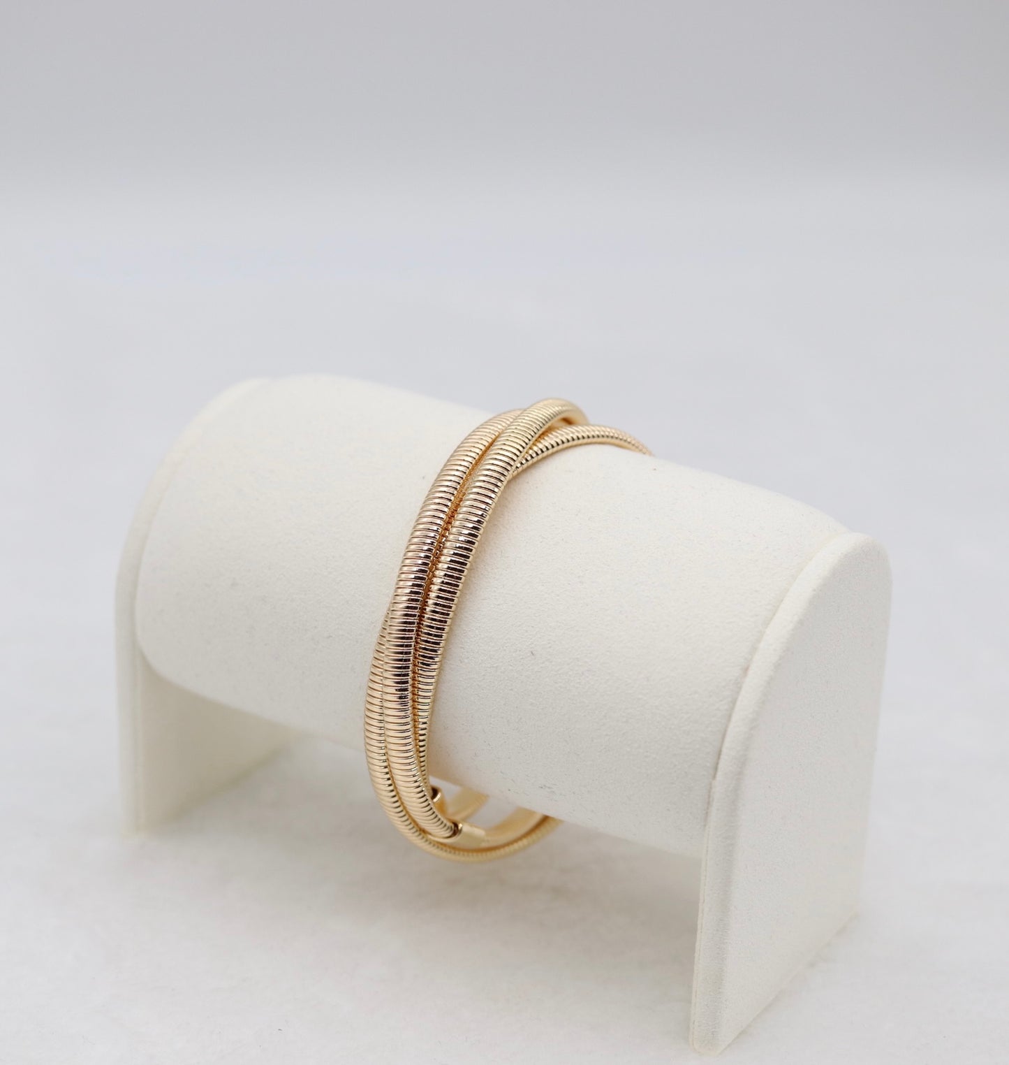 Gold Coil Wrap Bracelet – Modern Elegance