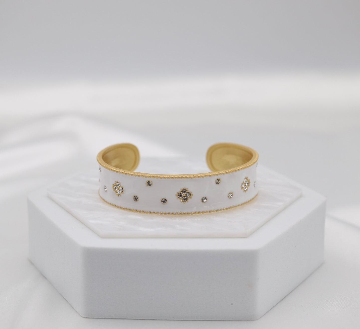 White Cuff Bracelet