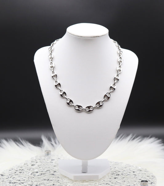16 inch - Silver Link Necklace