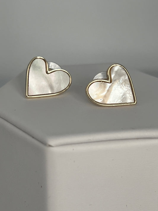 Pearl Heart Shape Earrings