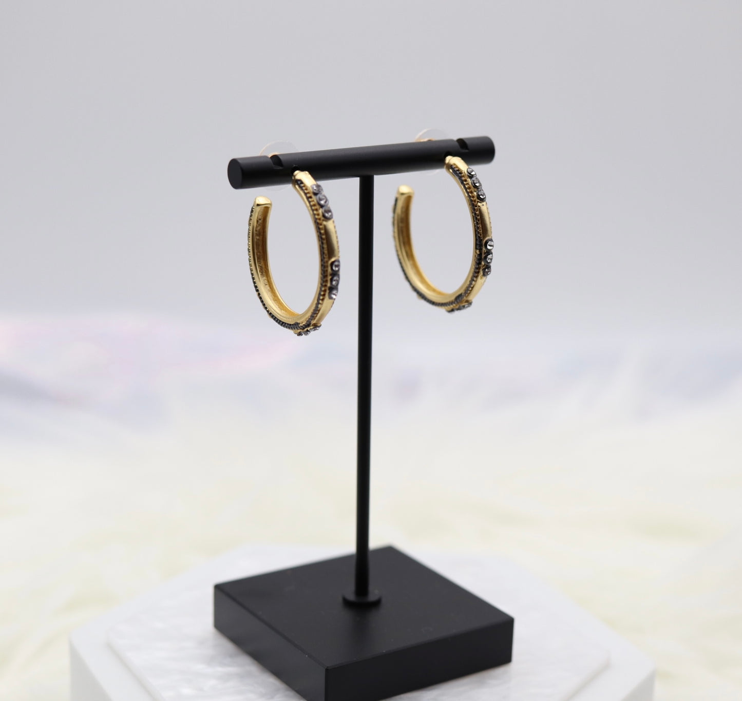 Matte Gold With Hematite CZ