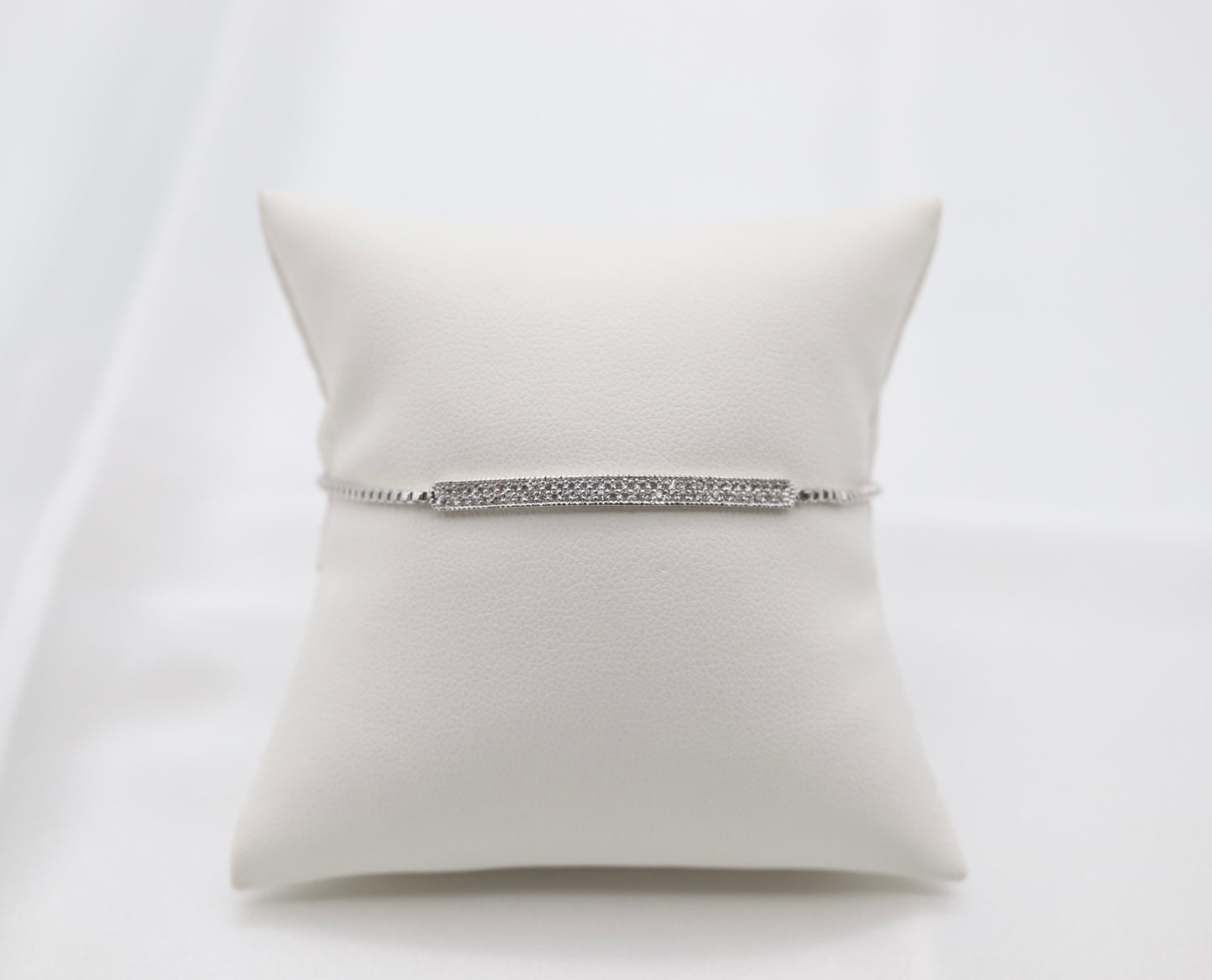 CZ Pave Bar Tennis Bracelet