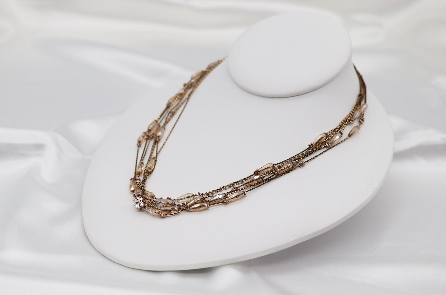 Handmade Muti-Layered Crystal Necklace