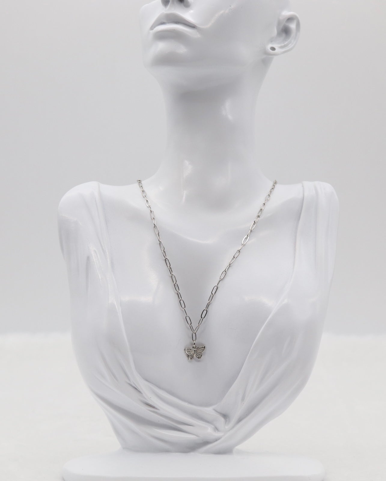 Silver Butterfly Necklace – Dainty Butterfly Pendant