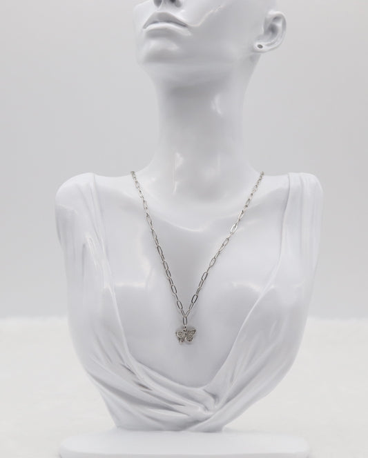 Silver Butterfly Necklace – Dainty Butterfly Pendant