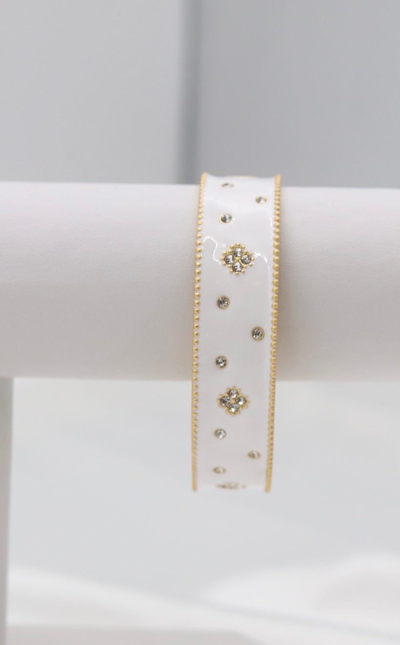 White Cuff Bracelet