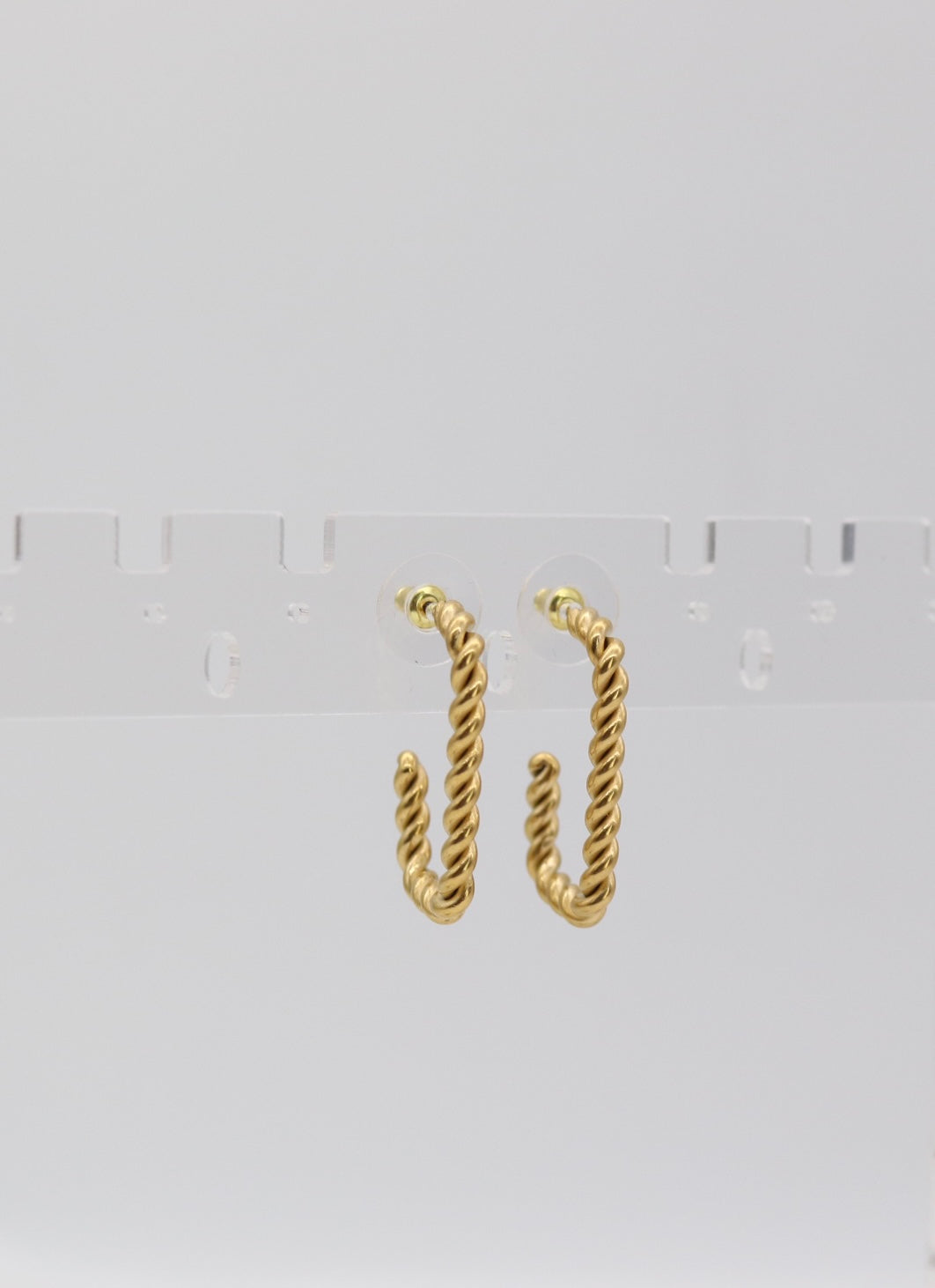Twisted Rope Square Hoop Earrings