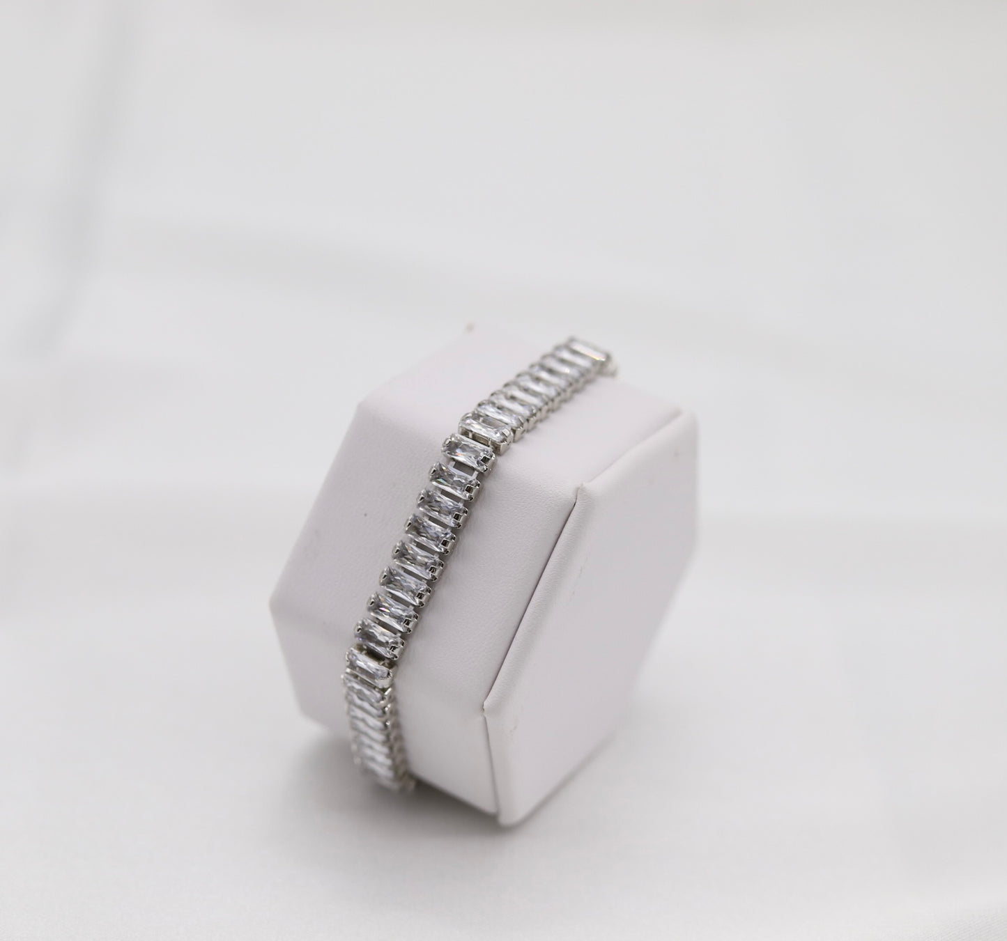 CZ Tennis Bolo Adjustable Bracelet