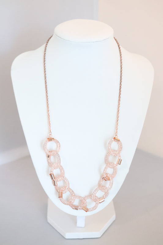 Rose Gold Sparkling Necklace
