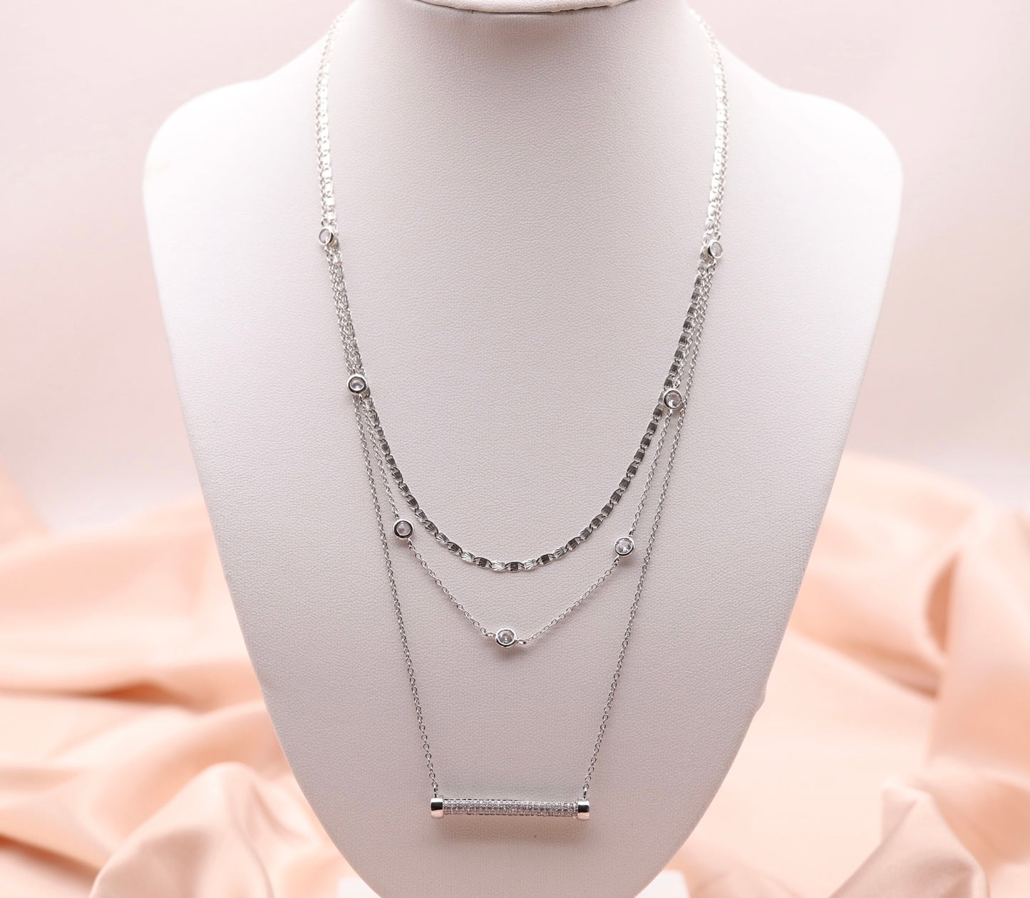 Sterling Silver Layered Necklace