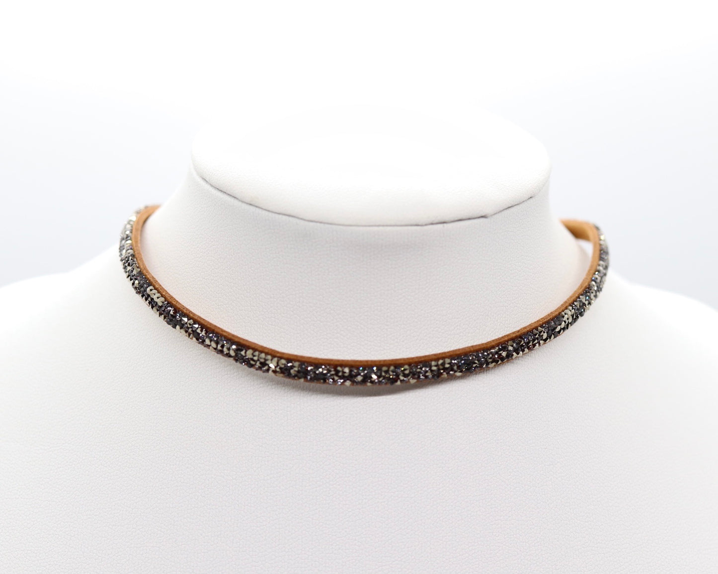 Brown Crystal Choker