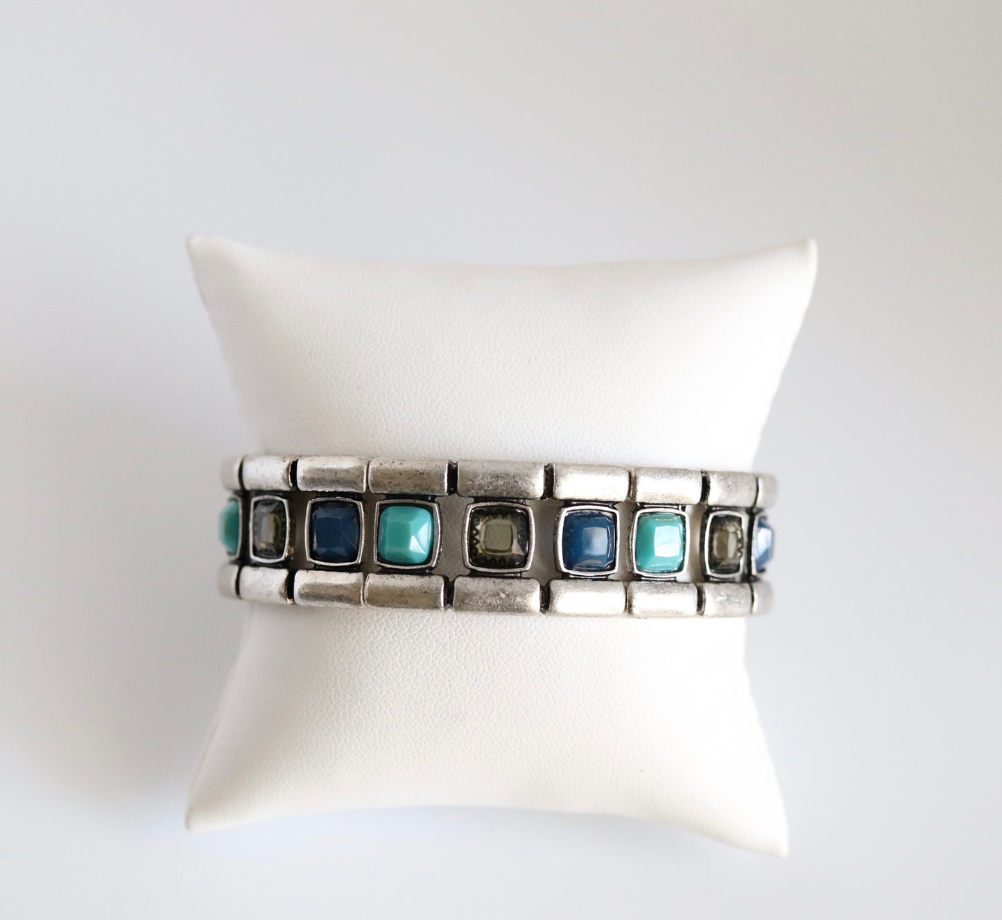Elastic Multi-Colored Stones Bracelet