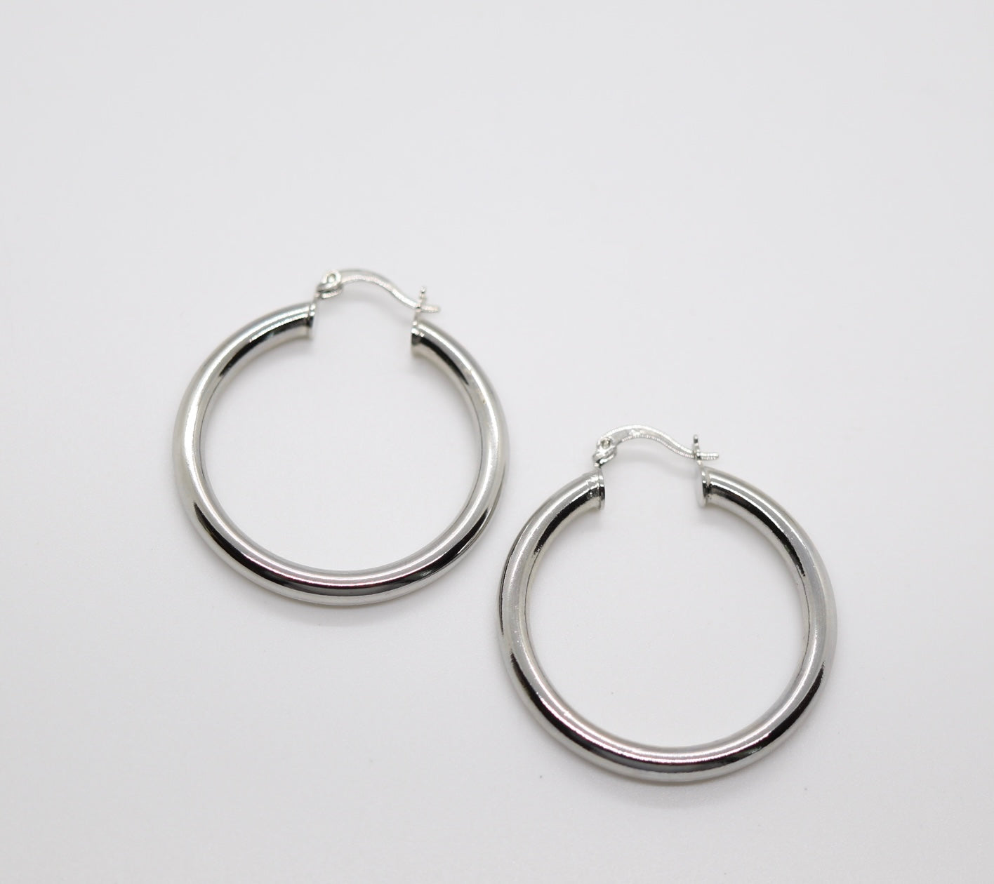 Silver Hoop Earrings