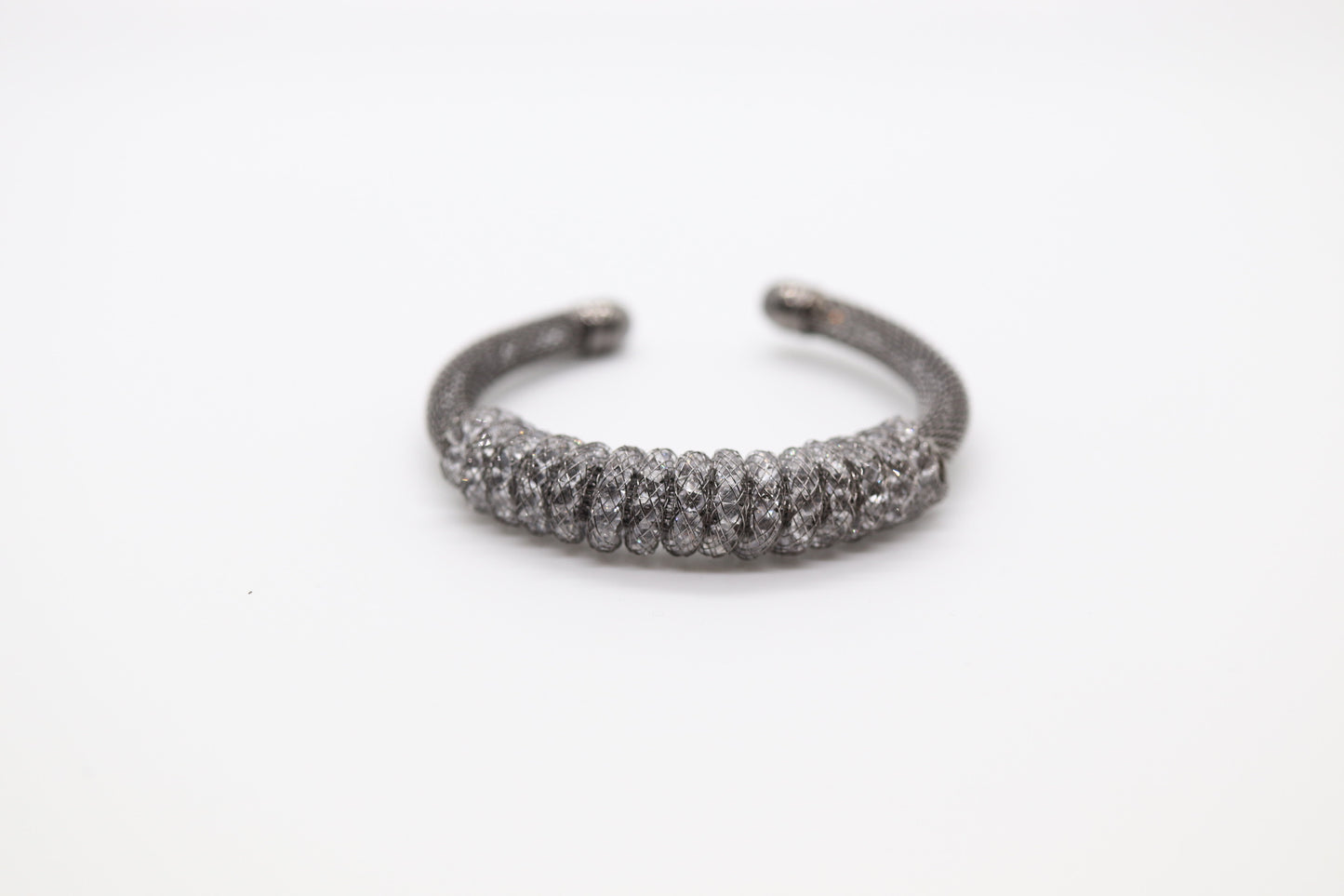Dark Silver Diamond Bracelet