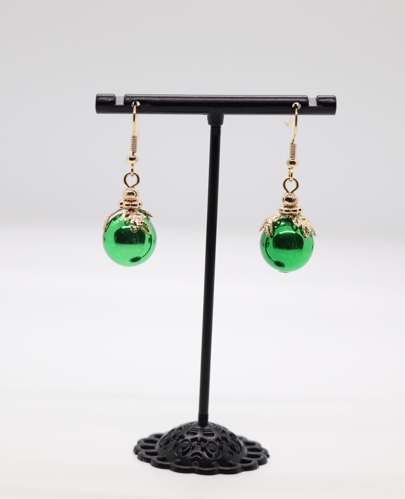 Green Ornament Earring
