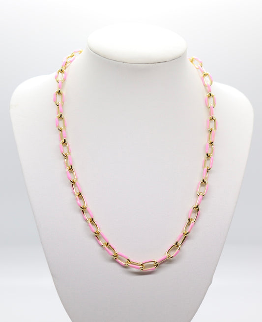 Pink Chain Necklace