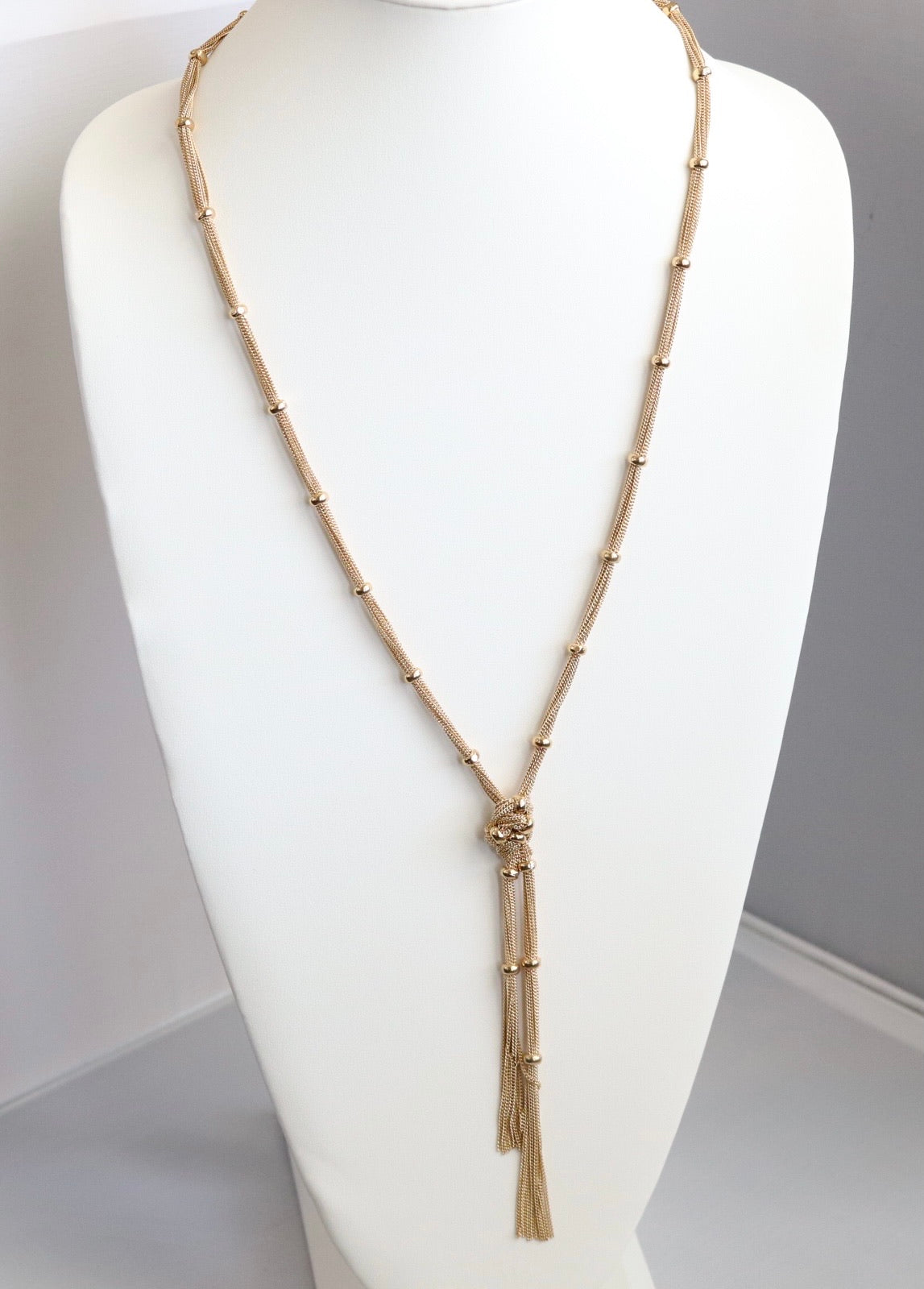 Long Gold Rope Necklace