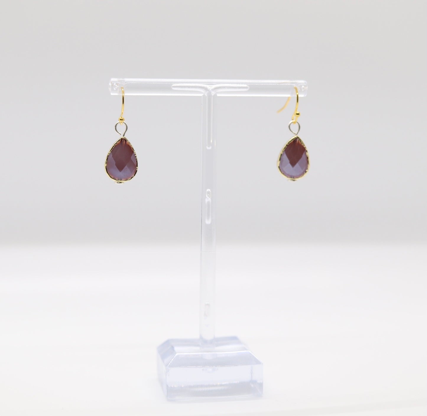 Beautiful Amethyst Teardrop Dangle Earrings