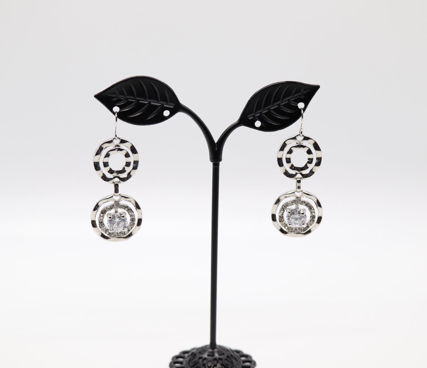Dangling Double Circle Earrings