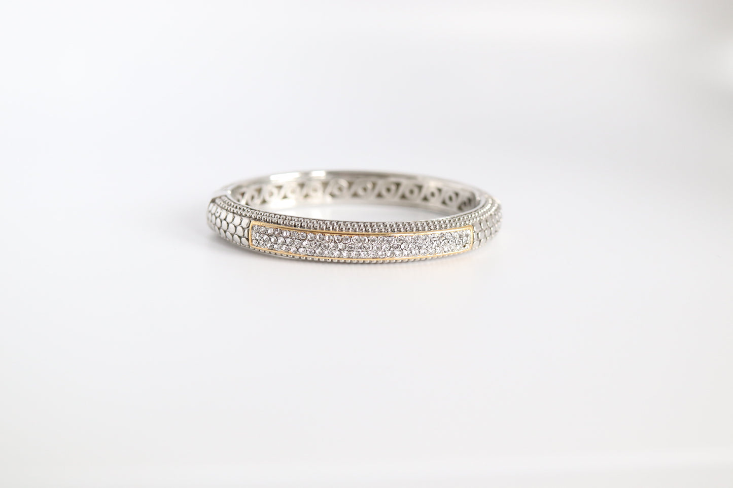 Silver Bracelet with CZ Bar