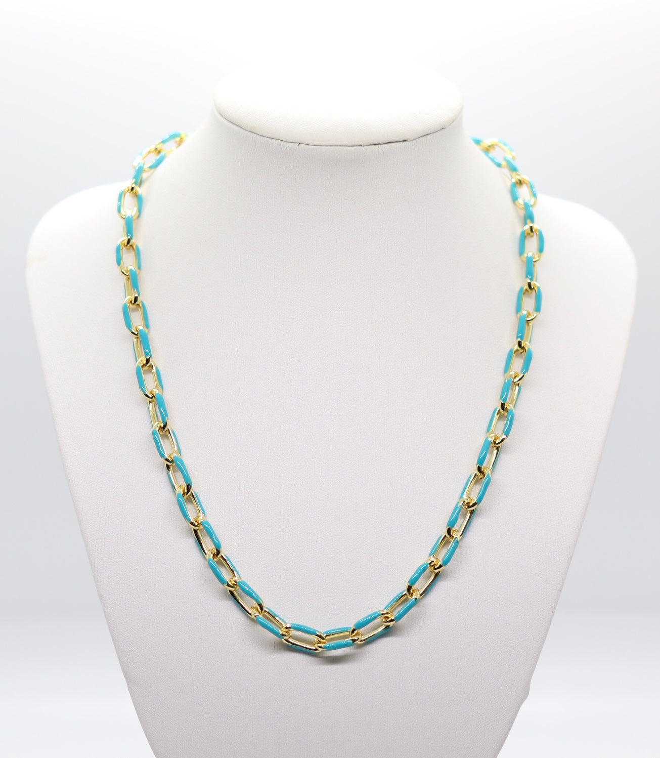 Turquoise Tipped Chain Necklace