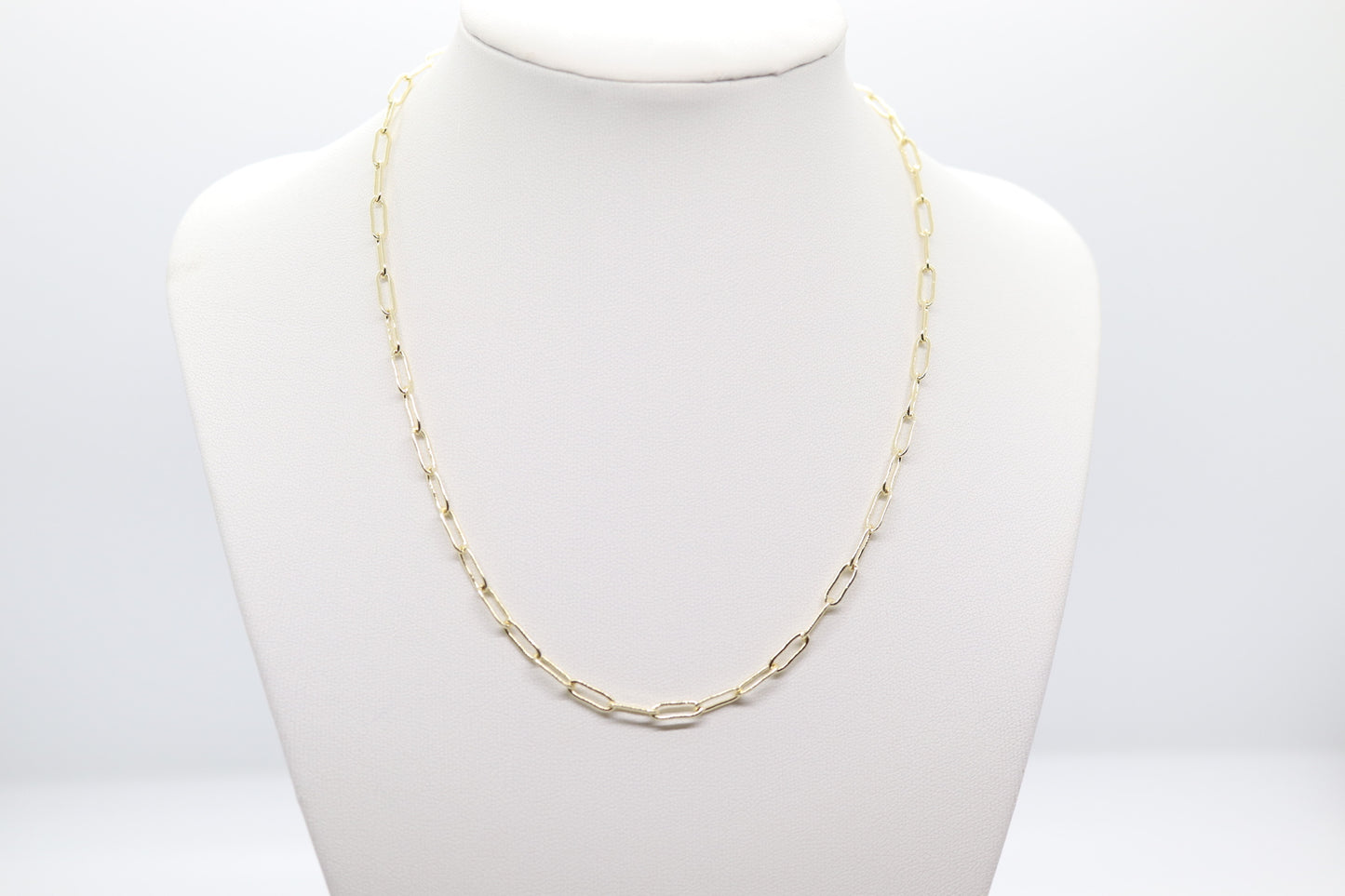 Small Gold Paperclip Necklace